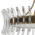 Люстра круглая с прозрачными элементами в форме полумесяца Crescent варинант исполнения - 1 | Loft Concept в Барнауле