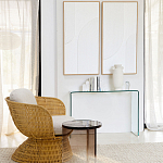 Стол журнальный круглый Acrylic Аether Smoke варинант исполнения - 7 | Loft Concept в Барнауле