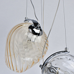 Люстра каскадная с 5-ю разноцветными стеклянными плафонами Kaleido варинант исполнения - 7 | Loft Concept в Барнауле