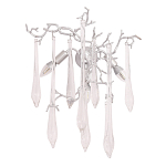 Бра с декором в виде ветвей и стеклянных подвесок в форме капель Droplet Chandelier варинант исполнения - 3 | Loft Concept в Барнауле