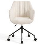 Вращающееся кресло с обивкой букле Boucle Office Chair варинант исполнения - 2 | Loft Concept в Барнауле