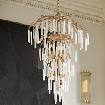 Люстра многоярусная с трубчатыми подвесками Dripping Crystals варинант исполнения - 5 | Loft Concept в Барнауле