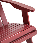 Уличное кресло из массива акации Adirondack Wooden Chair Red варинант исполнения - 7 | Loft Concept в Барнауле