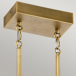 Люстра подвесная прямоугольная цвета латунь Kichler варинант исполнения - 3 | Loft Concept в Барнауле