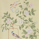 Обои ручная роспись Askew Verdigris  варинант исполнения - 1 | Loft Concept в Барнауле