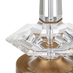 Настольная лампа с прозрачным корпусом и фактурным абажуром Charm and Luxury варинант исполнения - 1 | Loft Concept в Барнауле