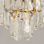 Люстра многоярусная с овальными прозрачными подвесками 28 см Harmonica варинант исполнения - 9 | Loft Concept в Барнауле