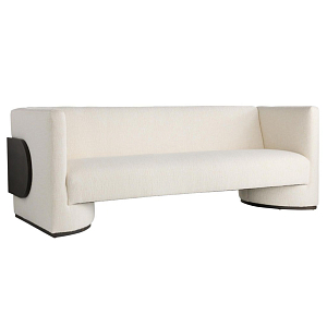 Трехместный диван Florida Sofa с элегантным деревянным декором