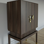 Кабинетный шкаф Elsa Dreams Walnut с 2-мя ящиками варинант исполнения - 5 | Loft Concept в Барнауле