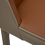 Стул барный с терракотовой обивкой из экокожи Spectacular High Chair варинант исполнения - 3 | Loft Concept в Барнауле