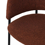 Стул полукруглый мягкий с буклированной обивкой Chair with Boucle Upholstery варинант исполнения - 8 | Loft Concept в Барнауле