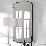 Зеркало настенное в черной металлической раме Mirror Cardinal варинант исполнения - 5 | Loft Concept в Барнауле