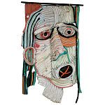 Арт-Объект плетеный из нитей большой портрет Joana Schneider  варинант исполнения - 3 | Loft Concept в Барнауле