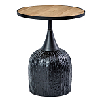 Приставной столик с факутрным черным основанием Ethiopia варинант исполнения - 1 | Loft Concept в Барнауле