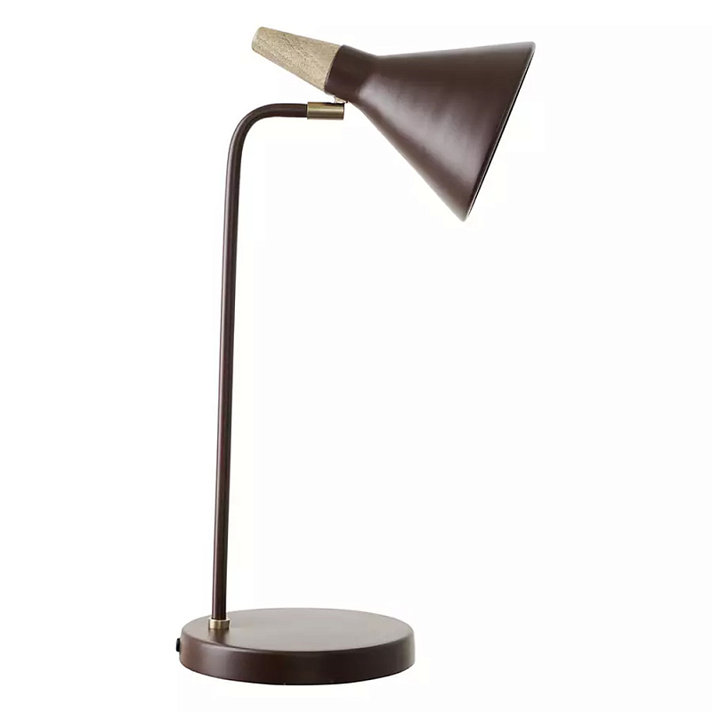 Настольная лампа с конусообразным плафоном Plum Table Lamp Сливовый Настольная лампа с конусообразным плафоном Plum Table Lamp Сливовый в Барнауле | Loft Concept