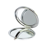 Зеркало карманное складное круглое из натурального камня Малахит с Хризоколлой в подарочной упаковке Silver Stone Mirrors варинант исполнения - 3 | Loft Concept в Барнауле