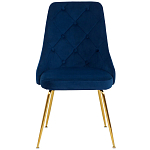 Стул в темно-синей велюровой обивке Ward Dark Blue Velour Chair варинант исполнения - 2 | Loft Concept в Барнауле