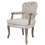 Кресло с изображением сакуры Aubrey Classical Armchair beige flax варинант исполнения - 3 | Loft Concept в Барнауле