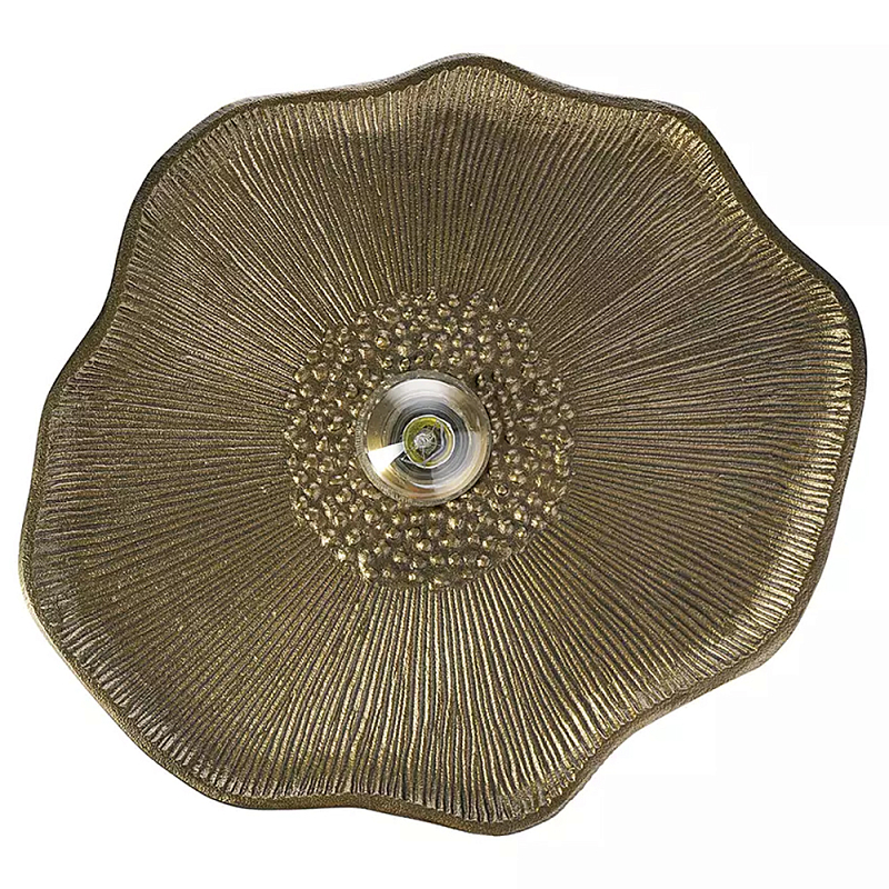 Бра рельефное в виде цветка Embossed Flower Латунь Бра рельефное в виде цветка Embossed Flower Латунь в Барнауле | Loft Concept