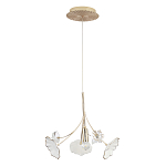 Подвесной светильник с белыми и прозрачными цветочными лепестками Wintery flovers варинант исполнения - 1 | Loft Concept в Барнауле