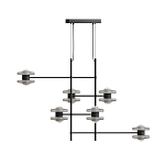 Каркасная люстра Balance варинант исполнения - 1 | Loft Concept в Барнауле