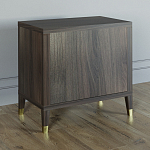 Прикроватная тумбочка с полкой Elsa Dreams Walnut  варинант исполнения - 4 | Loft Concept в Барнауле