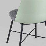 Стул из прочного пластика на металлическом основании Anora Green  варинант исполнения - 6 | Loft Concept в Барнауле