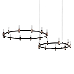 Люстра подвесная с цилиндрическими плафонами на двух круглых подвесах  Arnaut Light варинант исполнения - 1 | Loft Concept в Барнауле