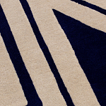 Дизайнерский ковер в виде звезды Poltronova Tappeto Stellina  Navy Blue Grey Rug варинант исполнения - 6 | Loft Concept в Барнауле