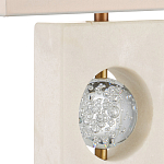 Настольная лампа из мрамора с тканевым прямоугольным абажуром Eternity варинант исполнения - 1 | Loft Concept в Барнауле