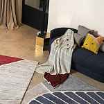 Чехол на подушку с рисунком горчичного цвета Elan Textured варинант исполнения - 1 | Loft Concept в Барнауле