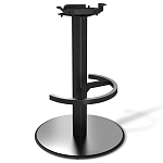 Барный стул вращающийся со спинкой и подлокотниками Douglas Rhombus Синий Велюр варинант исполнения - 3 | Loft Concept в Барнауле