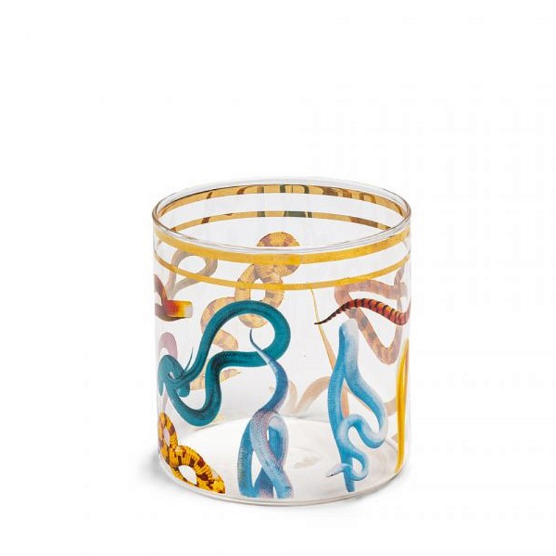 Стакан Seletti Snakes 2 Прозрачное Стекло Мульти Стакан Seletti Snakes 2 Прозрачное Стекло Мульти в Барнауле | Loft Concept