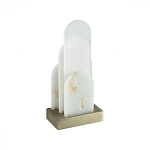 Настольная лампа с белыми вертикальными элементами Alabaster Totem   варинант исполнения - 4 | Loft Concept в Барнауле