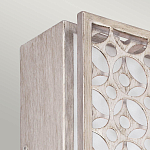 Бра прямоугольное в серебрянном цвете с ажурной решеткой Feiss варинант исполнения - 2 | Loft Concept в Барнауле