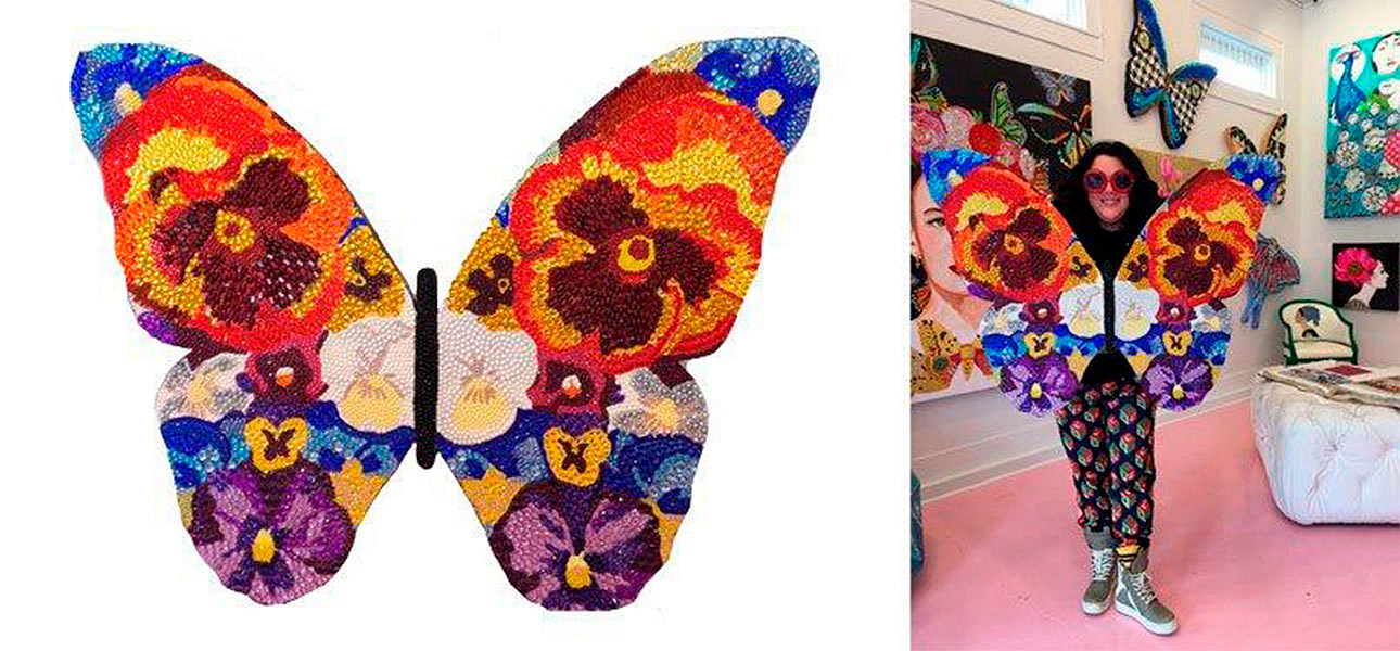 Картина “Pansy Bedazzled Butterfly Cut Out” Картина “Pansy Bedazzled Butterfly Cut Out” - Loft-Concept в Барнауле