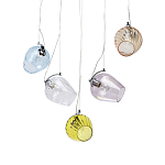 Люстра линейная с 5-ю разноцветными стеклянными плафонами Kaleido варинант исполнения - 1 | Loft Concept в Барнауле