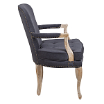 Кресло Aubrey Classical Armchair dark grey velour варинант исполнения - 2 | Loft Concept в Барнауле