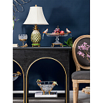 Чаша из прозрачного стекла с фигурками разноцветных попугаев на ободке 38 Eden Garden варинант исполнения - 5 | Loft Concept в Барнауле