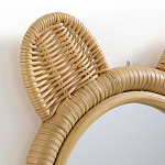 Зеркало из ротанга в форме головы медведя Wicrer Furniture варинант исполнения - 3 | Loft Concept в Барнауле