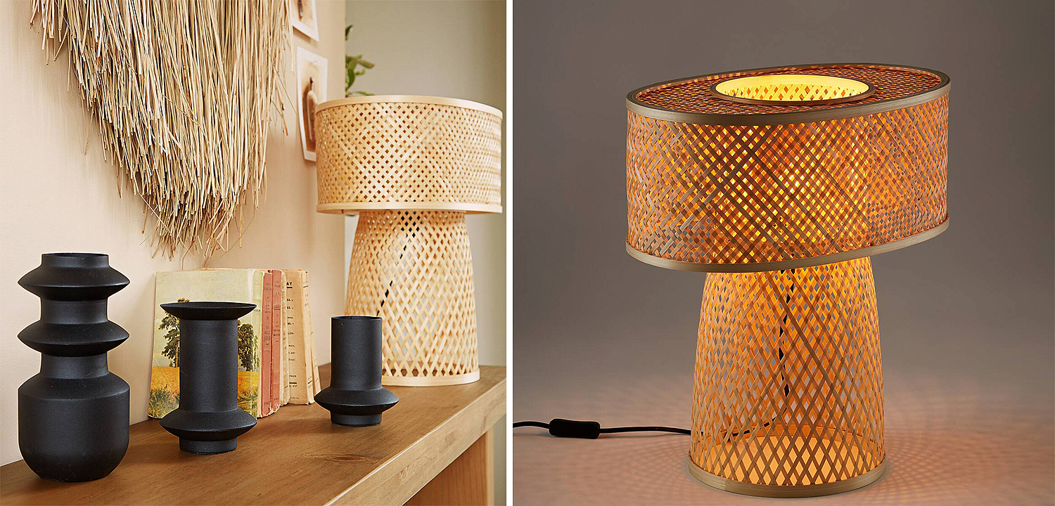 Настольная лампа Maren Wicker Table lamp Настольная лампа Maren Wicker Table lamp - Loft-Concept в Барнауле