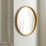 Зеркало круглое в раме из ротанга Wickerwork варинант исполнения - 1 | Loft Concept в Барнауле