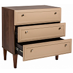 Комод бежевый из массива бука с 3-мя ящиками Wenge Light варинант исполнения - 3 | Loft Concept в Барнауле