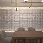 Гипсовая 3D панель с принтографией PM-26 варинант исполнения - 1 | Loft Concept в Барнауле