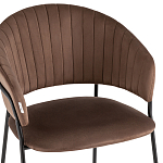 Стул в велюре коричневого цвета Horizon варинант исполнения - 6 | Loft Concept в Барнауле