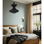 Подвесной вязаный черный светильник «Моника» варинант исполнения - 4 | Loft Concept в Барнауле