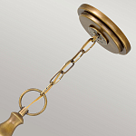 Люстра подвесная цвета латунь с прозрачным овальным стеклянным плафоном Hinkley варинант исполнения - 3 | Loft Concept в Барнауле