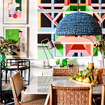 Люстра с плафоном в виде купола синяя Wooden Beads Chandelier Blue варинант исполнения - 2 | Loft Concept в Барнауле