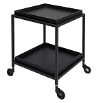 Тумба чёрная на колёсах Cabinet on Wheels варинант исполнения - 2 | Loft Concept в Барнауле