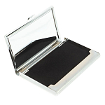 Визитница карманная металлическая с накладкой из натурального камня Яшма Stone Business Card Holders варинант исполнения - 3 | Loft Concept в Барнауле